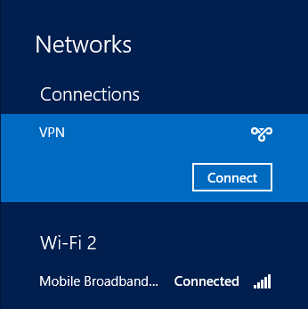 limited connection windows 8 vpn connections