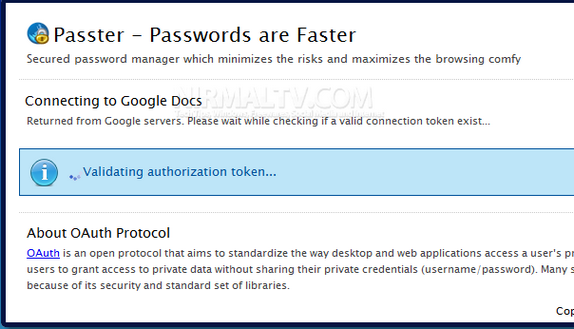 Validating usin Oauth