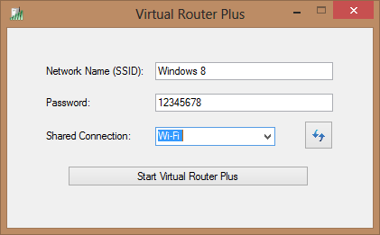 Virtual wifi router