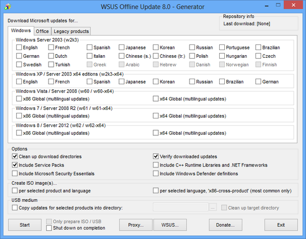 WSUS offline updater