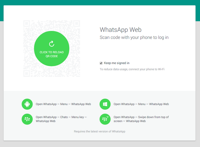 Whatsapp on desktop