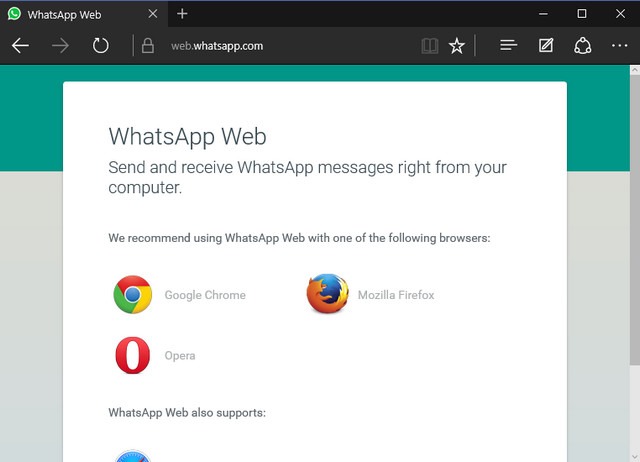 Whatsapp web