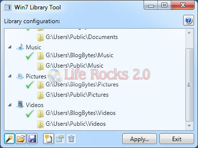 Win7 Library Tool