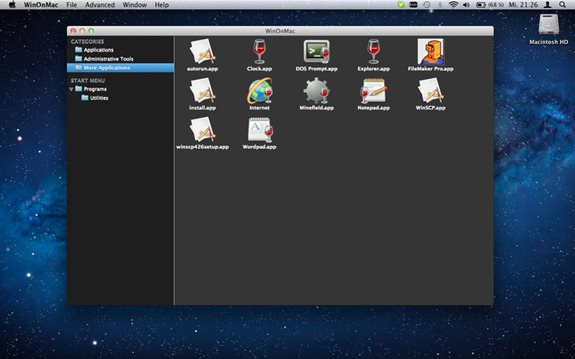 mac os x emulator on windows