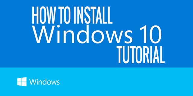Windows 10 install