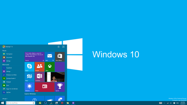 Windows 10 new