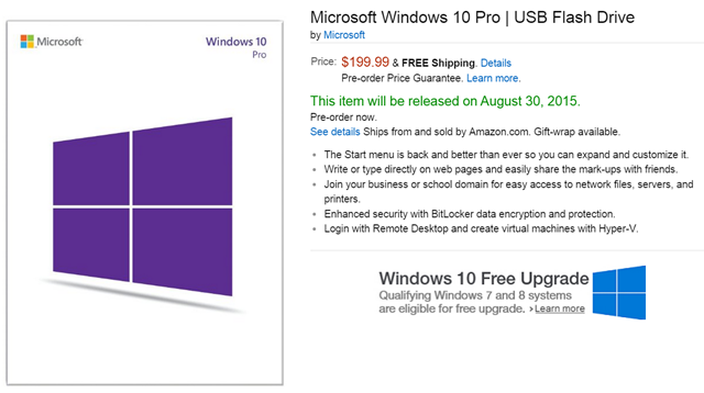Windows 10 pro USB stick