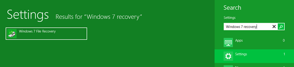 Windows 7 recovery