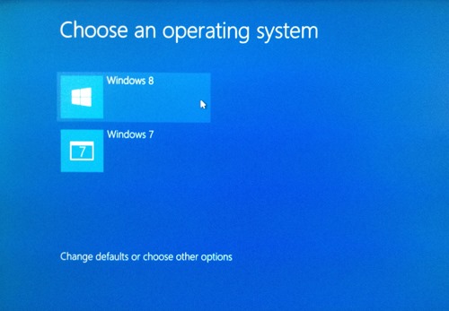 Windows 8 dual boot