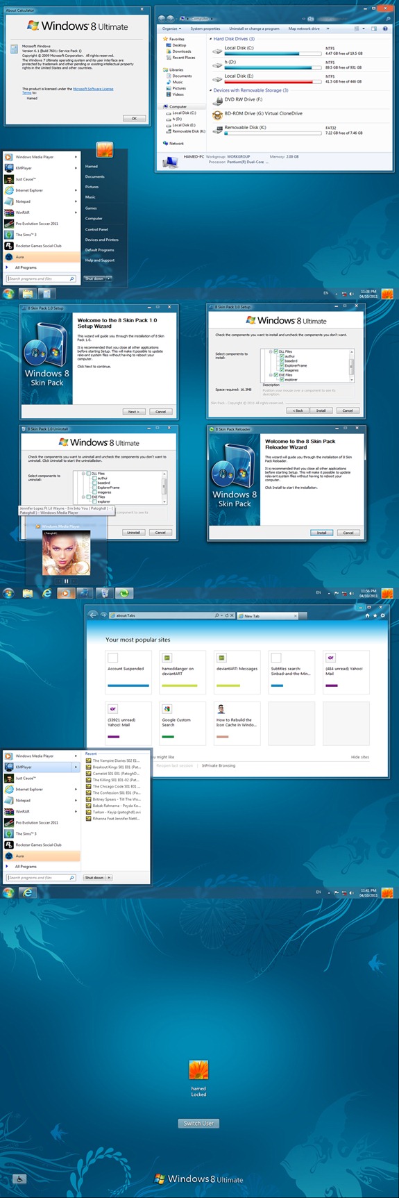 Windows 8 skin pack