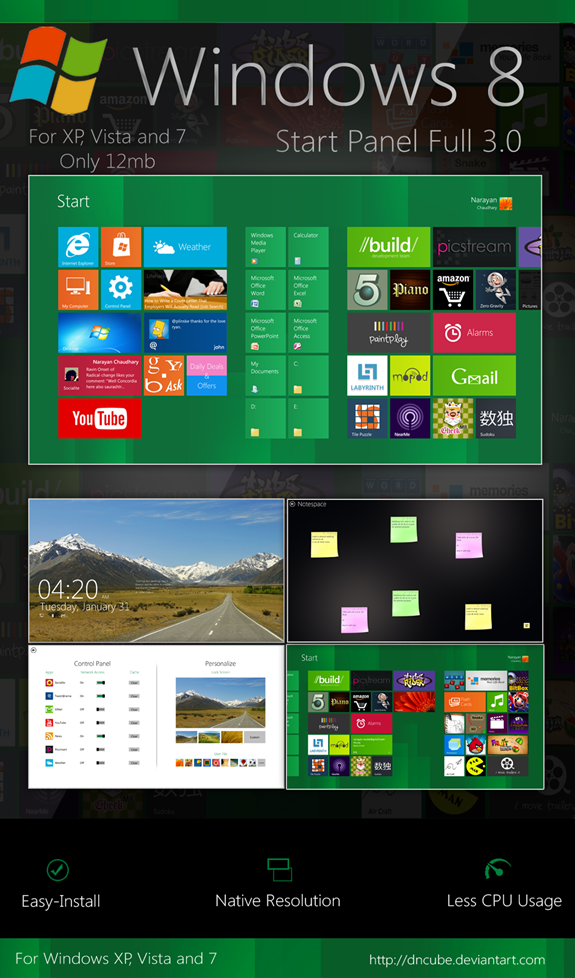 Windows 8 transformation pack