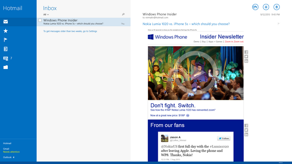 Windows 8.1 Mail