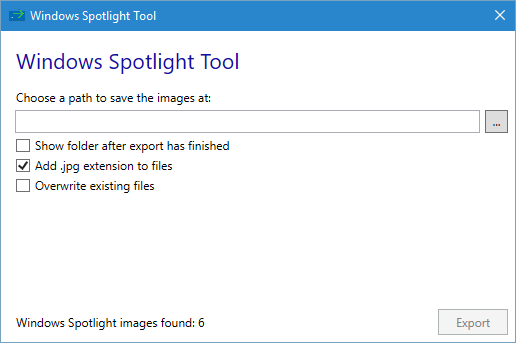 Windows-Spotlight-Tool
