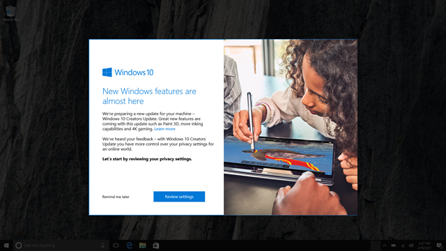 Install Windows 10 Creators Update