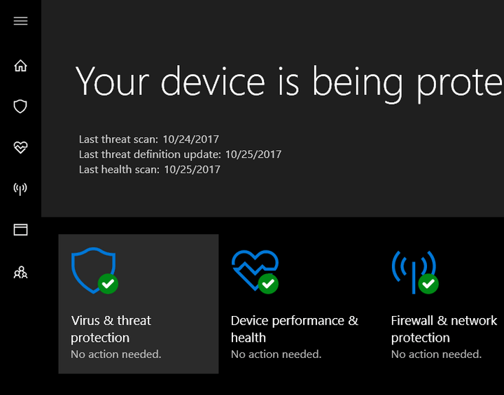 windows defender folder protection