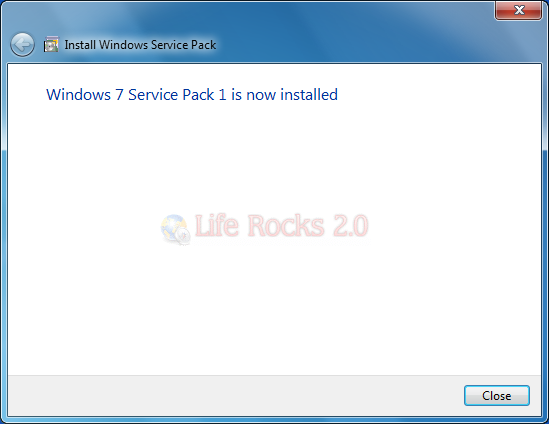 Windows 7 Sp1 installed