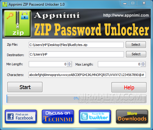Zip Password Uplocker