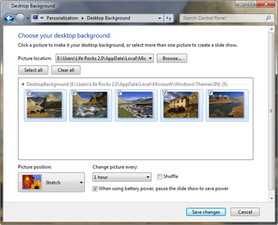 How to Change Desktop Wallpaper Quickly in Windows 7