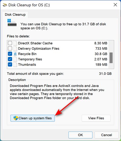 Clear Cache and Temporary Files