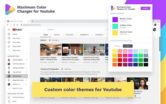 Add Themes to YouTube