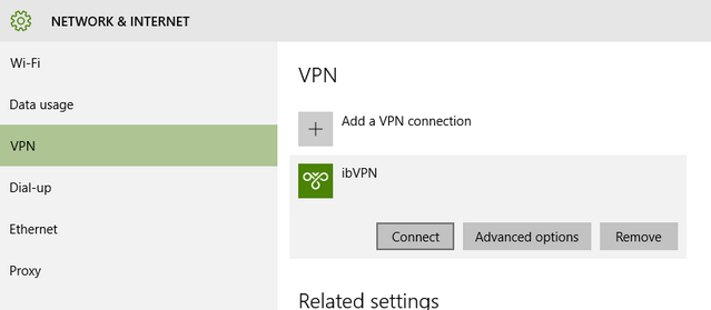 connect to VPN
