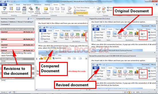 Document comparision