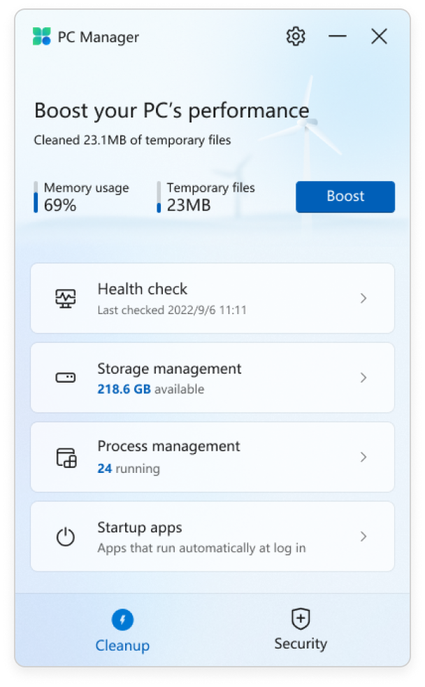 PC Manager for Windows 