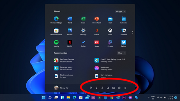 Add Folders to Start Menu in Windows 11