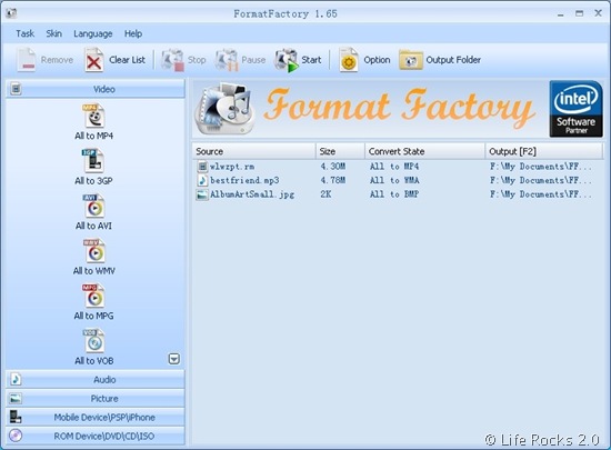 Free Audio, Video and Image Converter- Format Factory