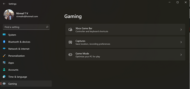 how to open game mode in windows 11