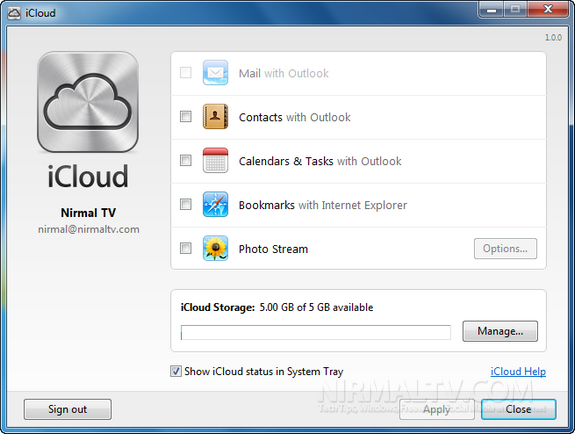 iCloud on Windows