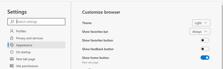 Dark Theme on Microsoft Edge Browser