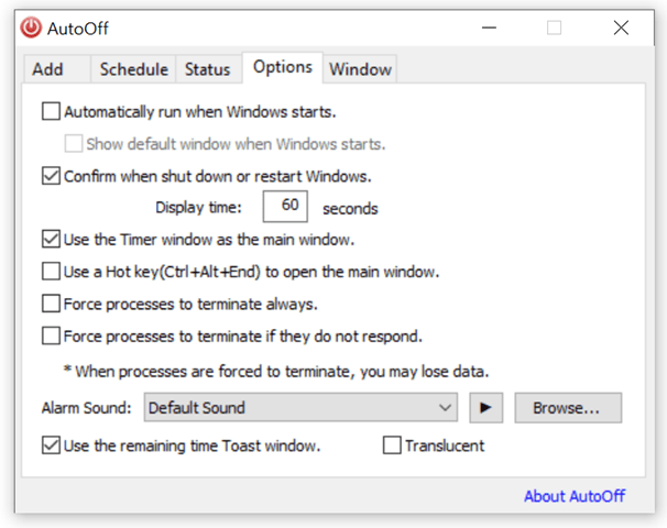 Shutdown or Restart Windows at User Defined Time