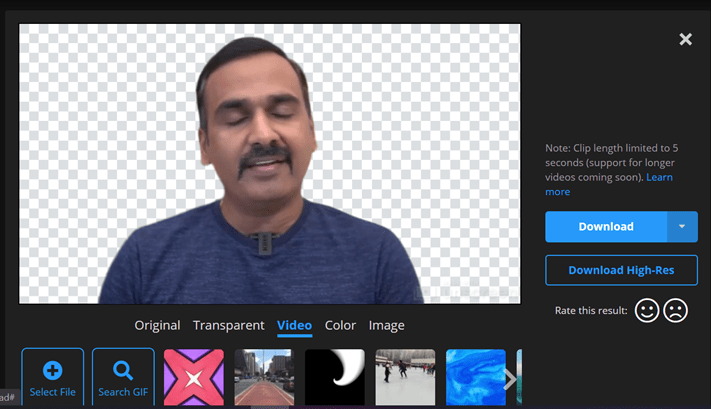 Remove Video Background
