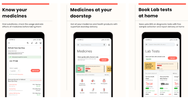 Android Apps to buy Medicines Online