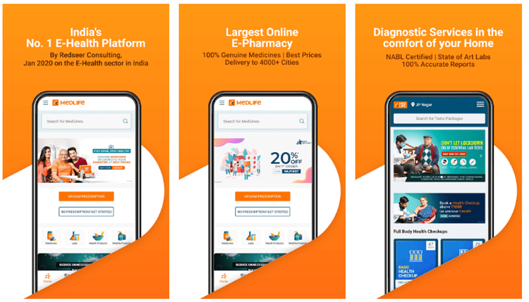 Android Apps to buy Medicines Online