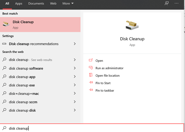 Windows Disk Cleanup