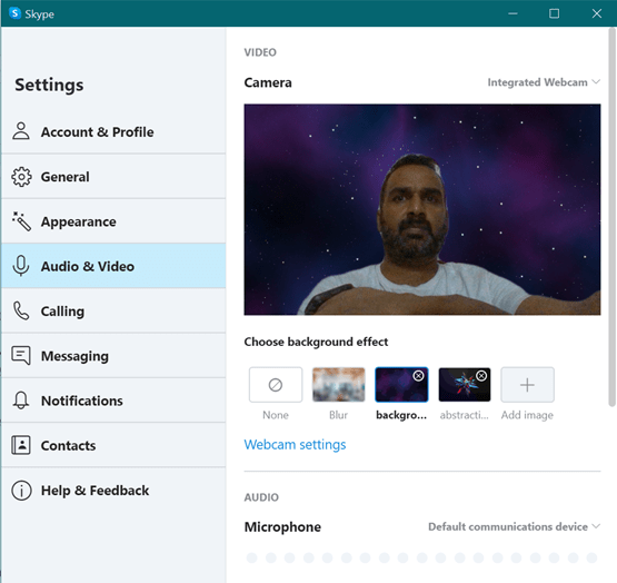 Enable Custom Backgrounds in Skype Video Calls