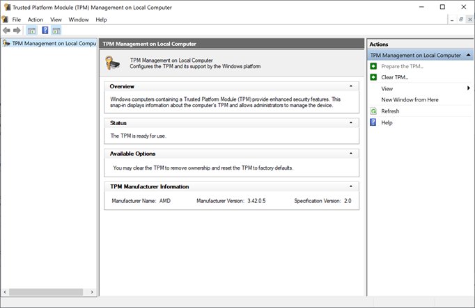 Check if your PC has TPM 2.0