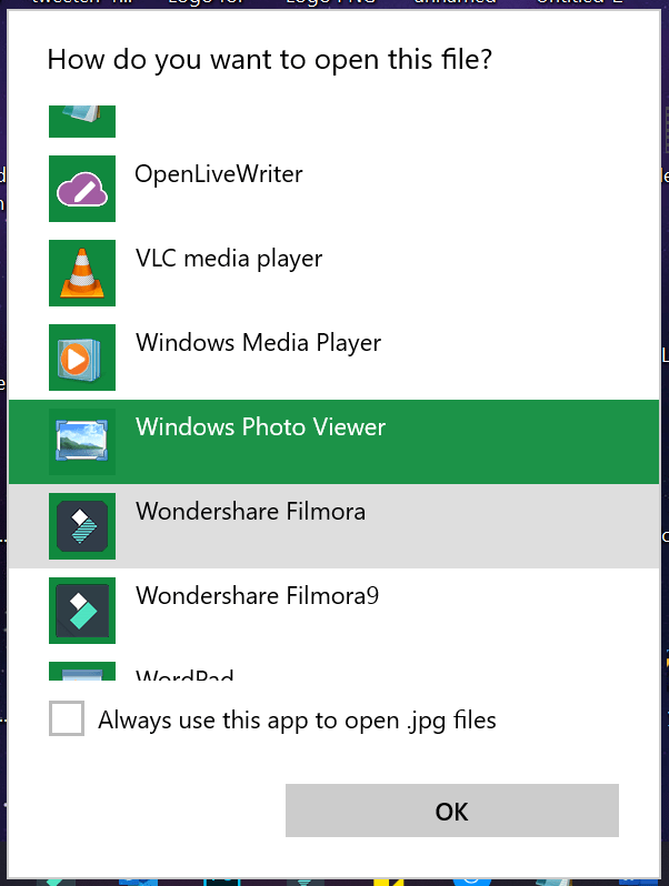Restore Windows Photo Viewer on Windows 10