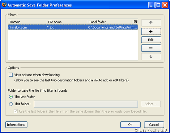 Automatic Save Folder