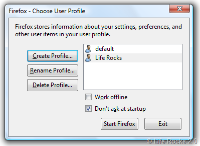 firefox profile manager