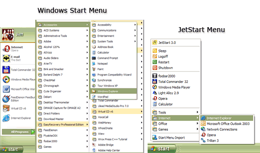 jetstart-menu