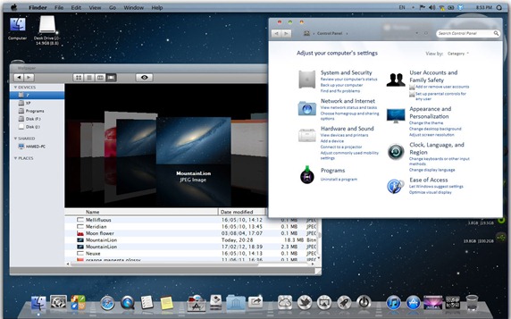 mac os lion theme download for windows 7