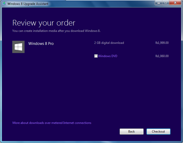 order windows 8