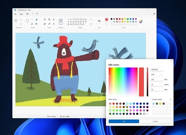 Microsoft Paint for Windows 11