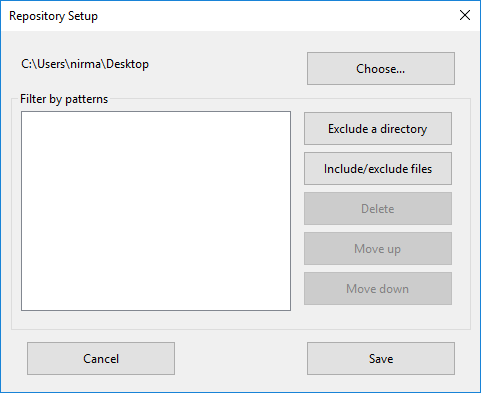 select directory