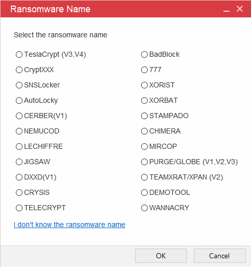 select ransomware