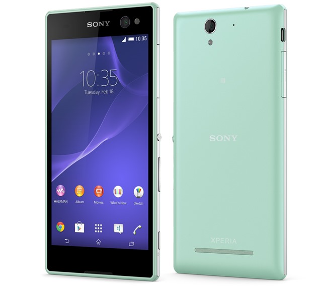 sony_xperia_c3_green_back_front