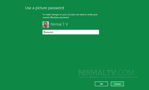 specify password